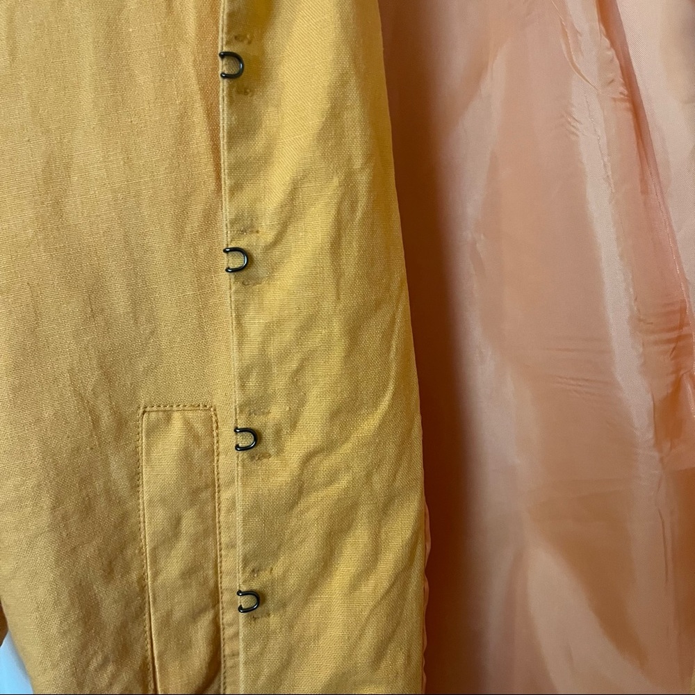 Linen Blend Jacket - Orange - Picture 6 of 6